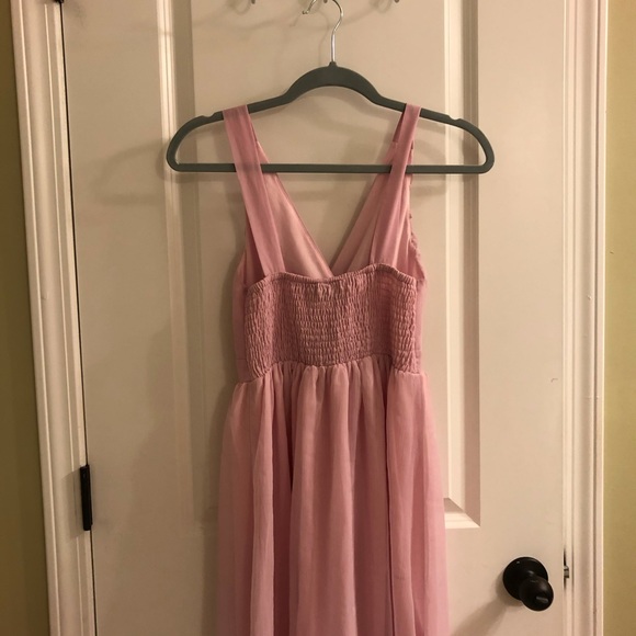 New lilac lavender dress sleeveless cute with mesh - Picture 4 of 4